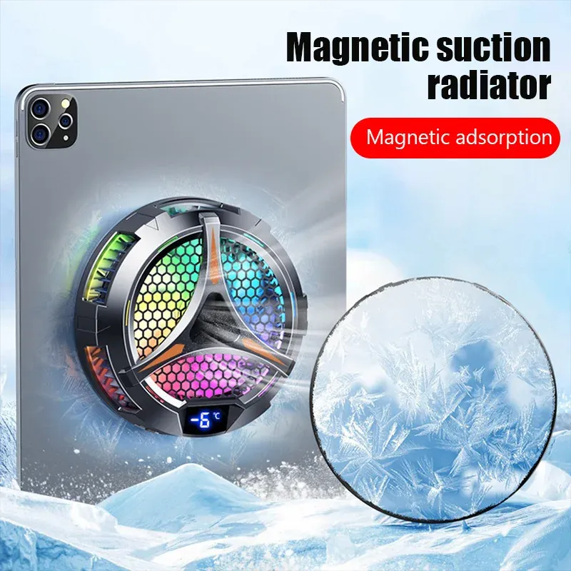 X42 Lüfter-Telefon-Magnetkühler für spezielles Tablet mit Aluminium-Laptop-Tablet-Ständer, Kühler, Peltier-Kühler für iPad, iPhone, Mac