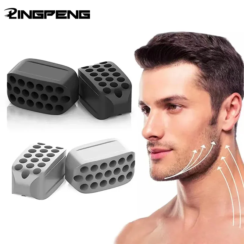 Silikon Jaw Exerciser Gesichtswasser & Jawline Fitness Ball Neck Toning Equipment Facial Beauty Tool Doppelkinn-Übungsgerät