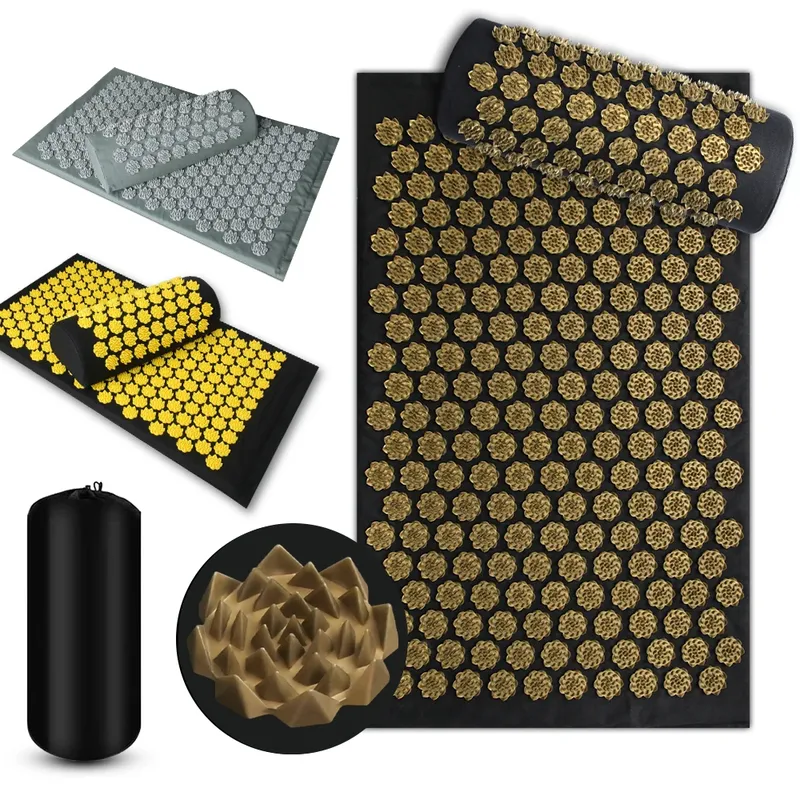 Shiatsu Akupressurmatte Spike Massagepad Kuznetsovs Applikator Sport Fitness Kissen Kissen Massagegerät Yoga Matte Pilates Übung