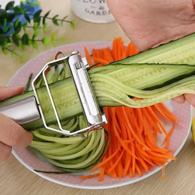 Hochwertige Edelstahl Kartoffel Gurke Karotte Reibe Julienne Schäler Gemüse Obst Schäler Gemüse Slicer - 3.03 EUR