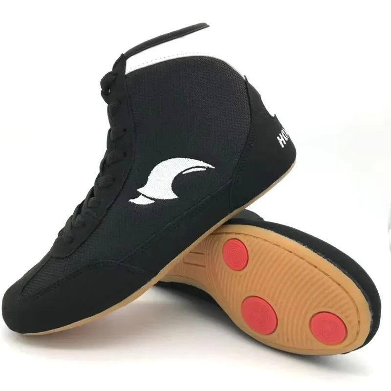 Frauen Männer Boxen Stiefel Wrestling Schuhe Ausrüstung Kampf Turnschuhe Fitness-Ausrüstung Training Kampf Stiefel Plus Größe 35-46
