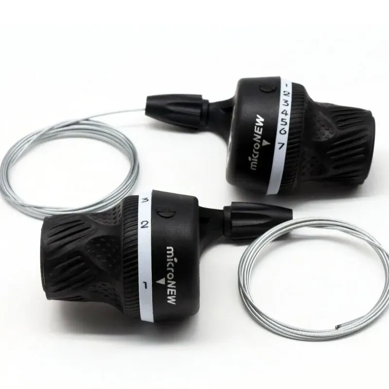 Micronew Links & Rechts MTB Mountainbike Getriebe 3X6 3X7 3X8 Geschwindigkeit Twist Shifter Fahrrad Schalthebel Schaltwerk für Shimano