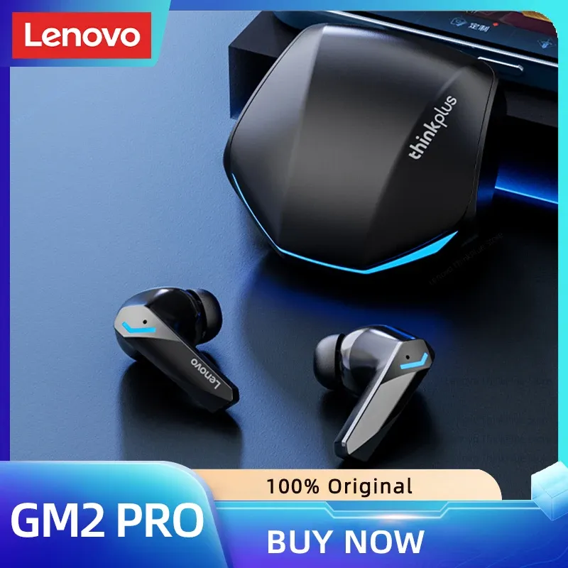Original Lenovo GM2 Pro 5.3 Kopfhörer Bluetooth Drahtlose Ohrhörer Kopfhörer mit geringer Latenz HD Anruf Dual Mode Gaming Headset mit Mikrofon
