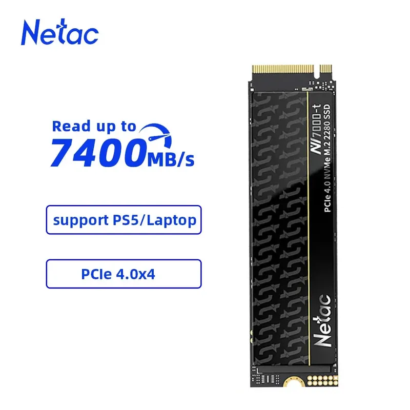 Netac SSD 1 TB 2 TB SSD NVMe M2 4 TB 512 GB PCIe 4.0 x4 M.2 2280 Festplatte Interne Solid-State-Laufwerke NVME SSD für PS5 Laptop NV7000t