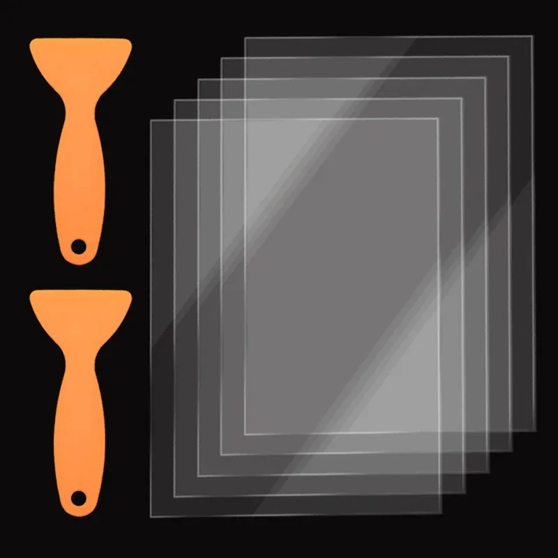 5pcs fep film 0,1 x x mm lcd sla harz film blatt für uv dlp 3d drucker