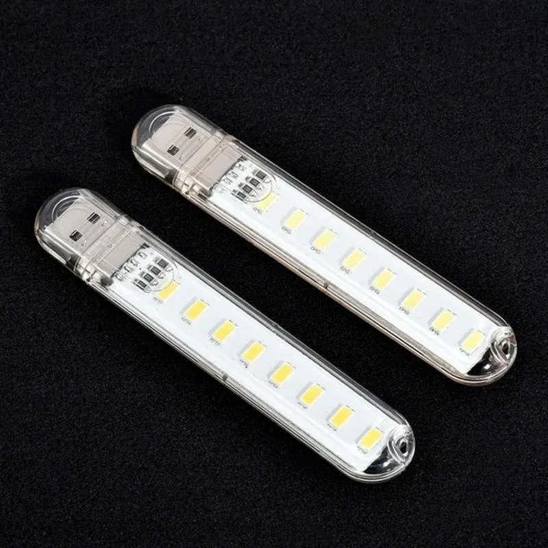 1 Stück 8 LED Mini tragbare USB-Lampe DC 5 V Camping USB-Beleuchtung für PC Laptop Mobile Power Bank Gadget