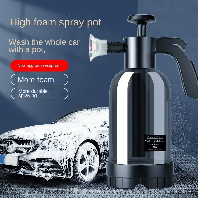 2l Handpumpen schaums prüh gerät mit 3 Arten von Düsen hand pneumatische Schaum kanone Schnees chaum Auto wasch sprüh flasche Aut ofens ter reinigung