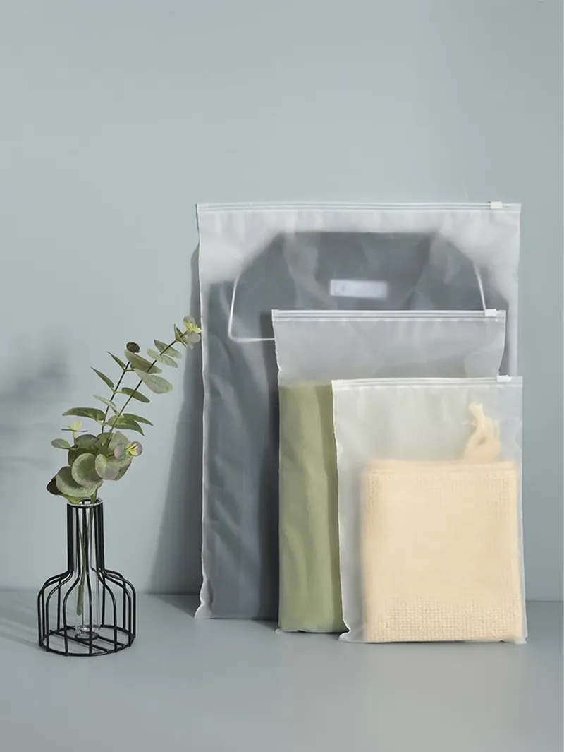 WORTHBUY 10 teile/satz tragbare Aufbewahrung Organizer Tasche für Unterwäsche Kleidung Schuh, wasserdichte transparente Kunststoff-Druck verschluss Aufbewahrung tasche
