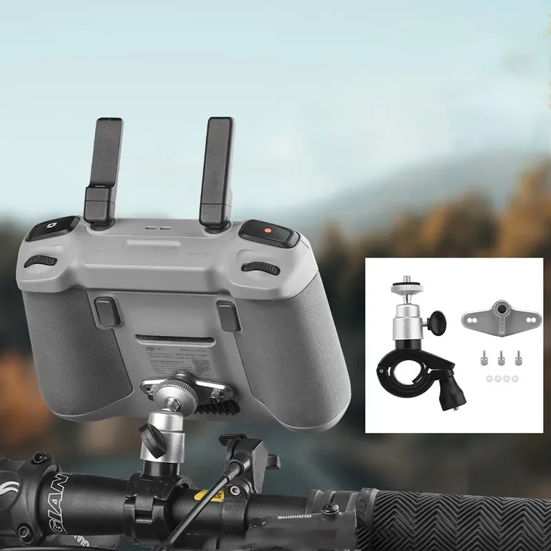 RC RC2 Fernbedienung Fahrradhalter Bar Handhalterung Fahrrad Handyhalter Clip RC Halter für DJI Mini 3 4 Pro Drohnenzubehör