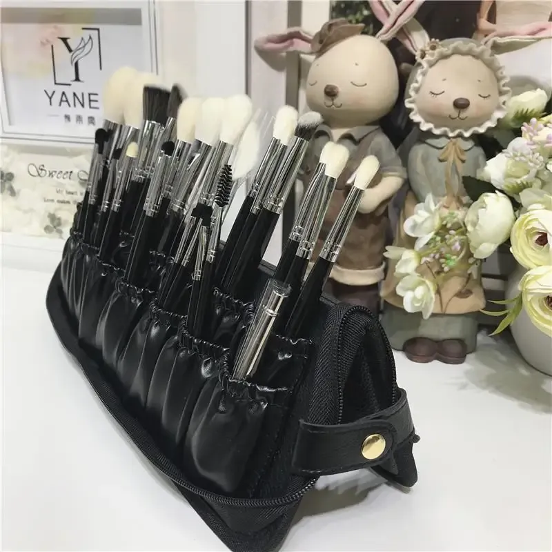 29 Löcher Professionelle Falten Wasserdicht Frauen Make-Up Pinsel Werkzeuge Tasche Organizer Reise Pulver Kosmetik Sets Kulturbeutel Halter