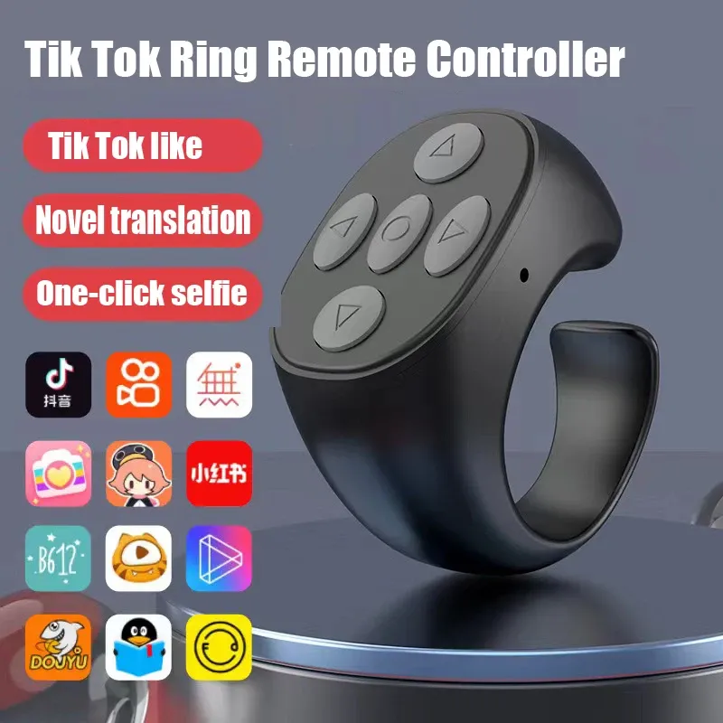 Drahtlose Bluetooth Mobile Selfie Lazy Artifac Tiktok Fernbedienung Ring Handy Bluetooth Controller t Für Xiaomi Apple
