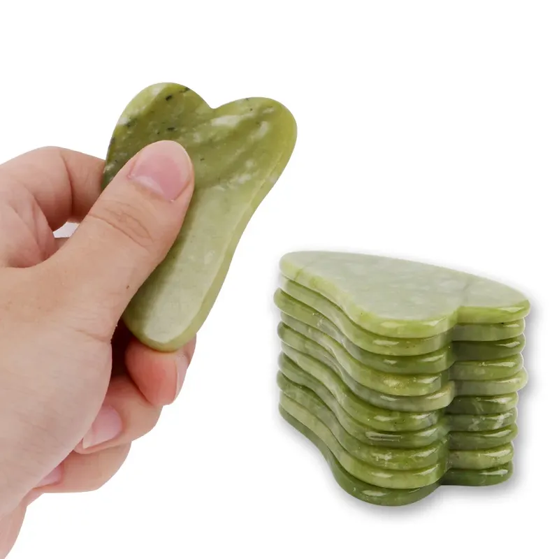 Natürliche Rose Jade Roller Gesichts massage Gua Sha Board Kristall Stein Jade Massage gerät Körper Gesicht Auge kratzen Akupunktur Facelift ing