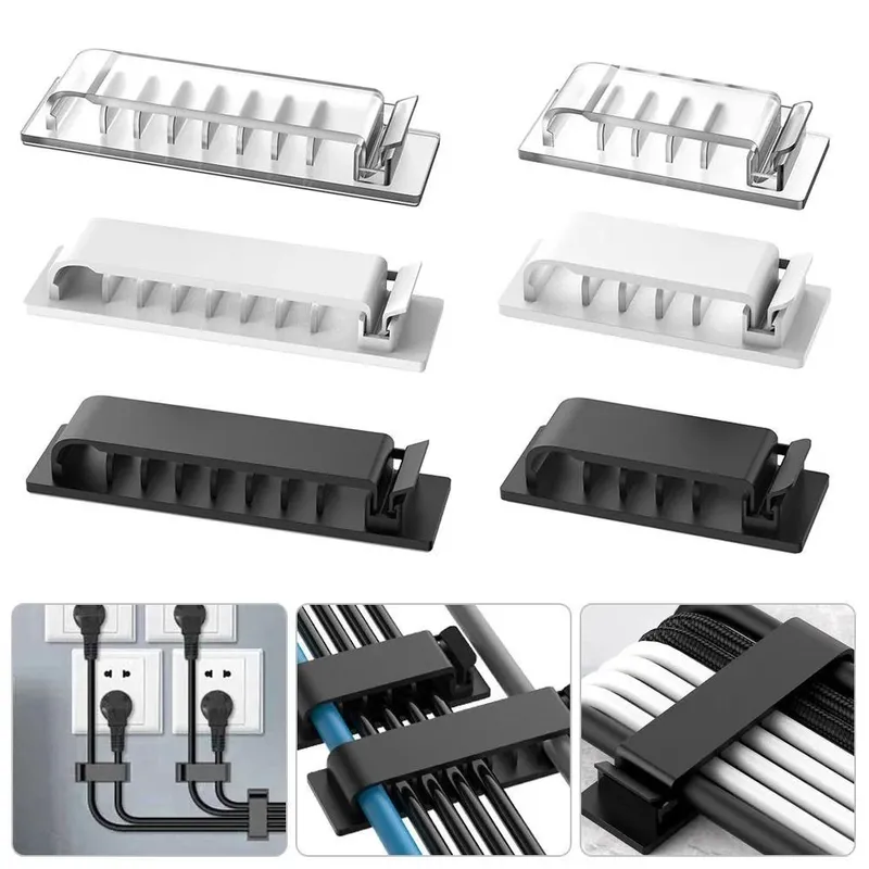 Kabel-Organizer, selbstklebende Kabelklemmen, USB-Kabelmanagement-Klemme, für Auto, Zuhause, Schreibtisch, Wand, Kabelhalter, Ladekabel, Wickler, Manager