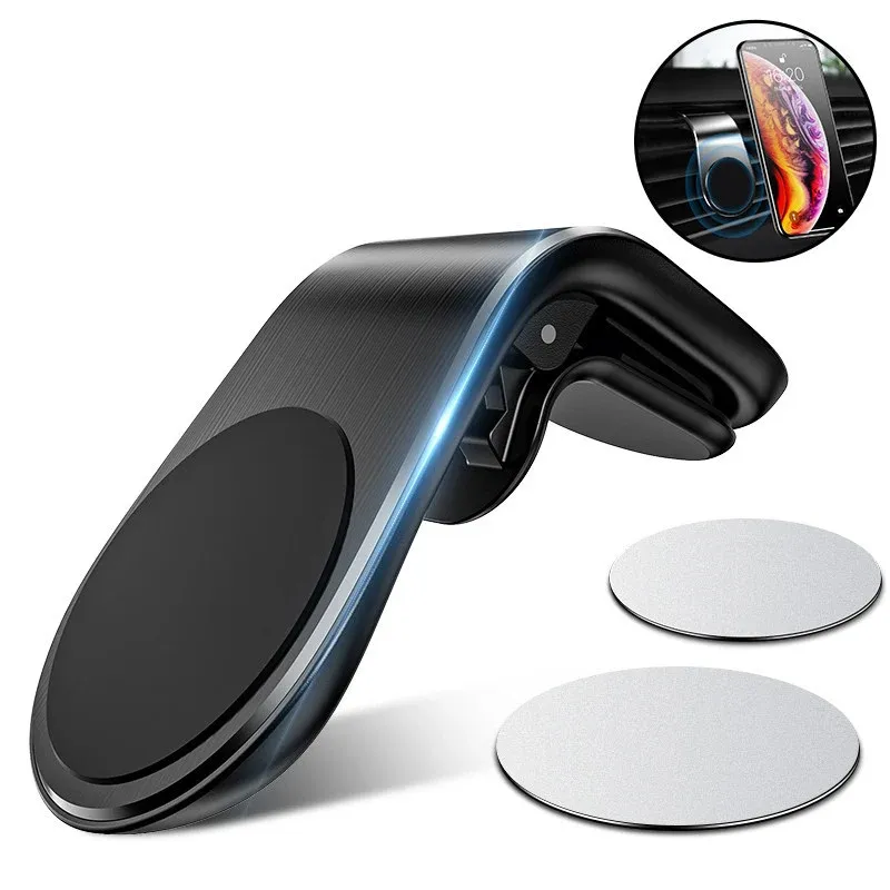 Magnetischer Autotelefonhalter, Lüftungsschlitz, Clip-Halterung, 360-Grad-Drehung, mobile Halterung, GPS-Handyständer im Auto für iPhone, Samsung, Huawei