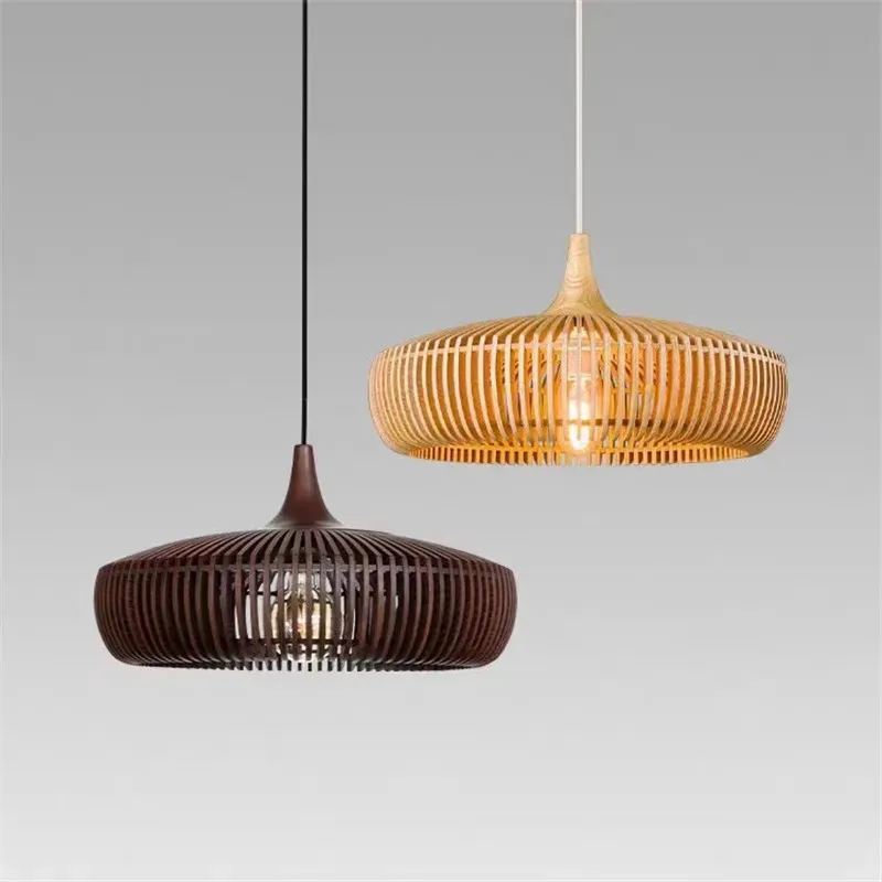 Clava Dine Log Holz Pendel leuchte Vintage Dänemark Designer Lampe für Esszimmer Studie Wohnzimmer Tisch dekoration Loft Lampe