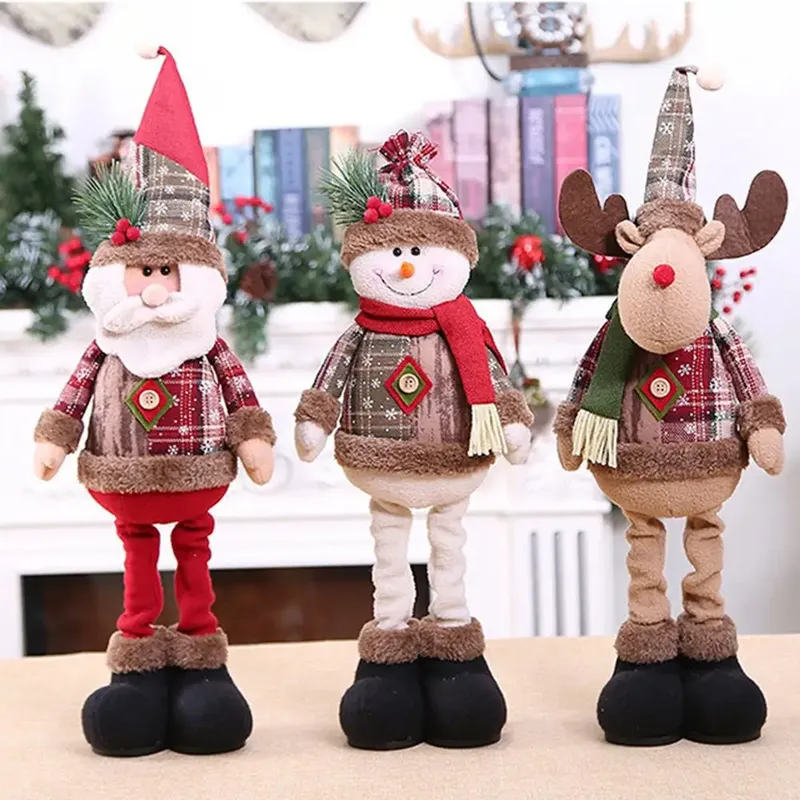 Teleskop-Weihnachtspuppe, frohe Weihnachtsdekoration für Zuhause, 2025, Weihnachtsschmuck, Weihnachten, Navidad, Noel, Geschenke, Neujahr 2026