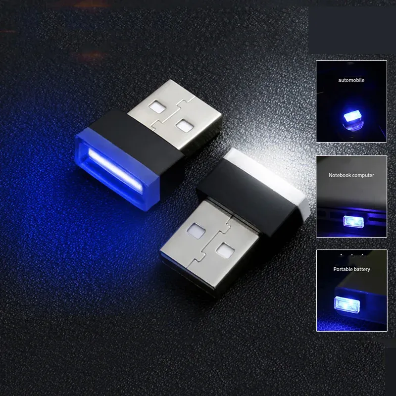 1Pc Mini USB Innen LED Auto Licht Auto Innen Atmosphäre Licht Dekorative Lampe Beleuchtung PC Auto Bunte Licht Auto innen