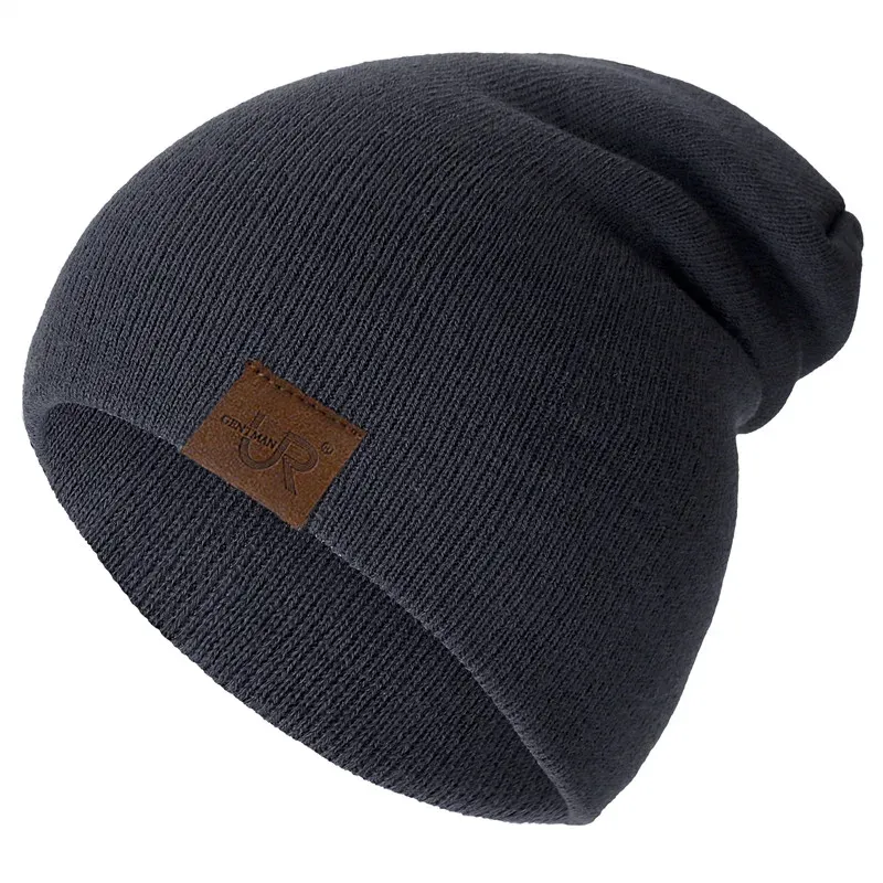 Unisex-Beanie-Mütze URGENTMAN Lässige Mütze für Damen und Herren, warme, weiche Strickmütze, stilvolle, schlichte Alltags-Wintermütze