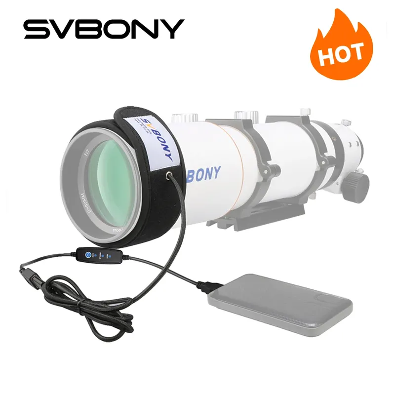 SVBONY Objektivheizungswärmer Tauheizstreifen für Teleskope und Kameraobjektiv 240 (T: 76 mm)/320 (T: 102 mm)/400 mm (T: 127 mm) SV172