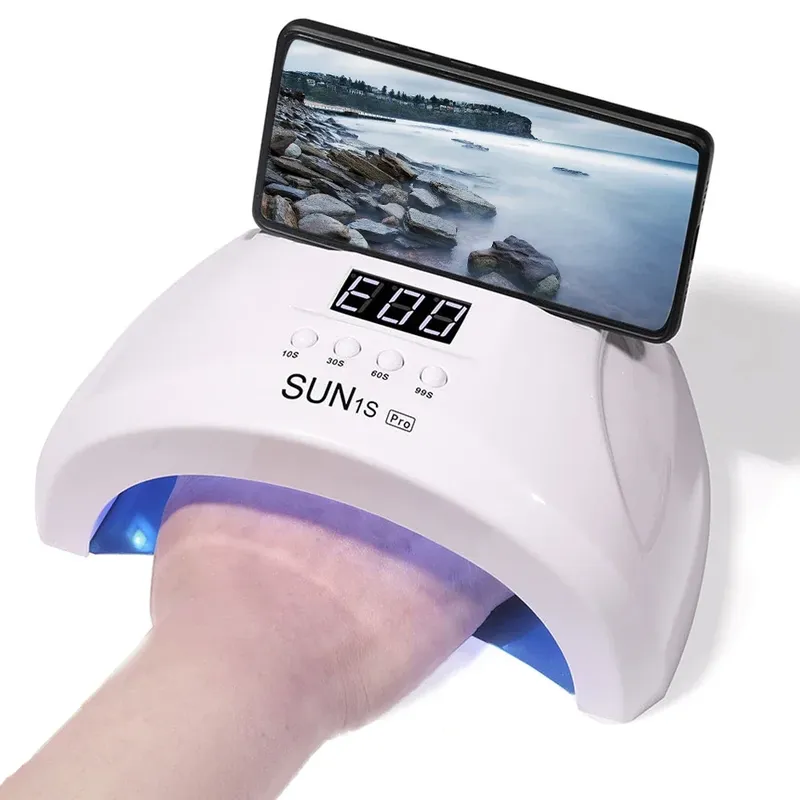 LINMANDA Sun 1S 48W UV-LED-Lampe für Nägel 30 LEDs mit 4 Timer-Einstellungen Smart Nail Dryer Nail Art Tools für Heim-Maniküre-Salon