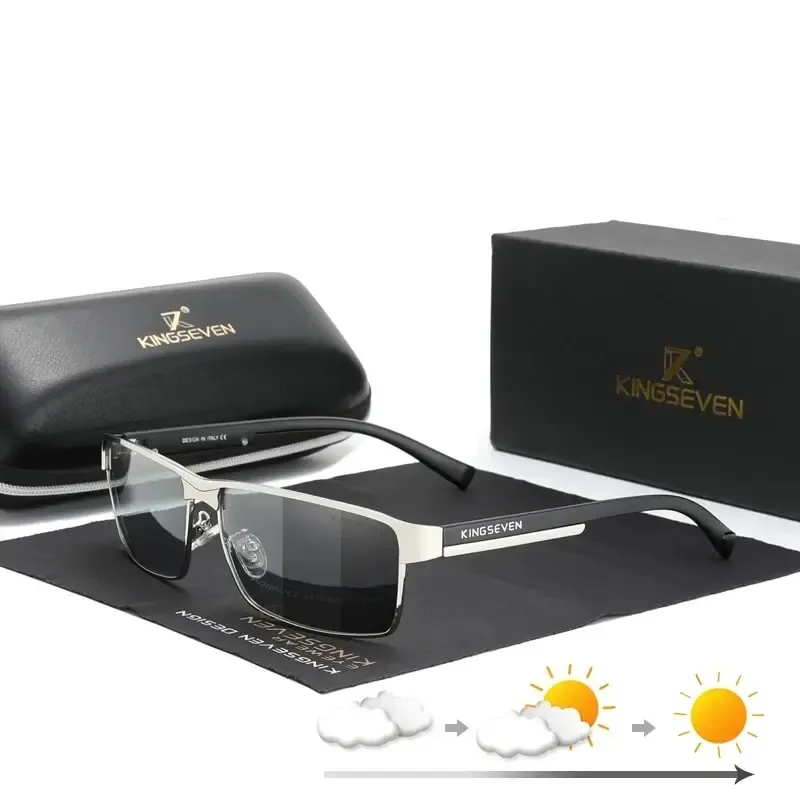 Kingseven männer polarisierte photo chrome sonnenbrille design frauen chamäleon sonnenbrille uv400 blends chutz brille