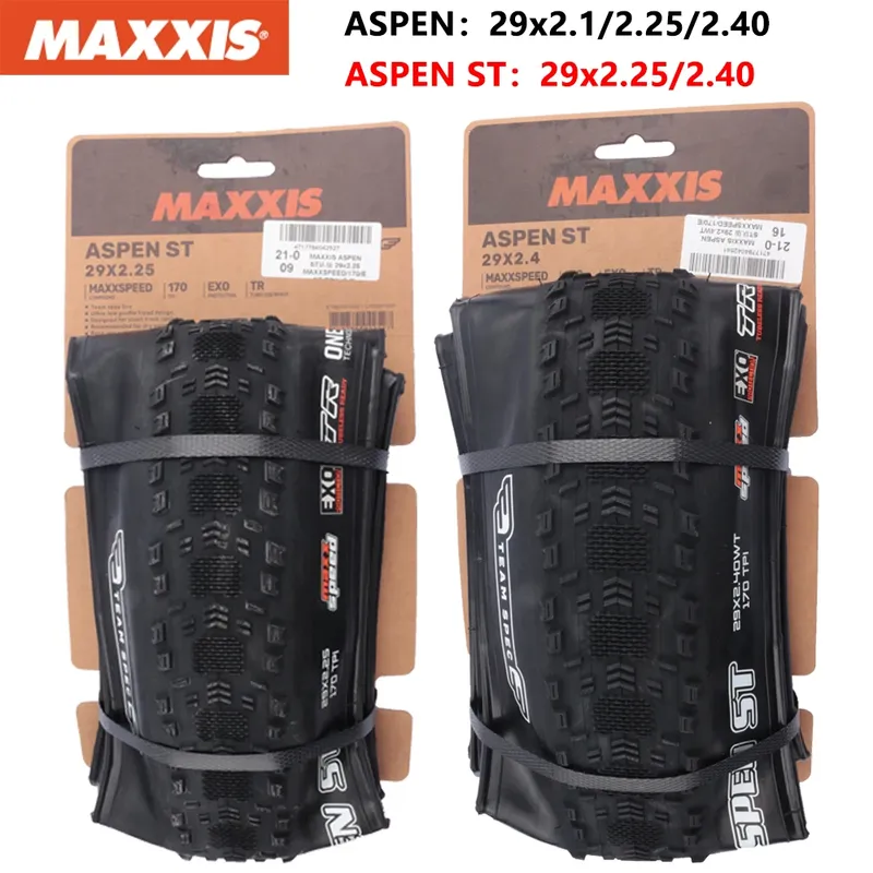 MAXXIS ASPEN ST Fahrradreifen, zusammenklappbar, pannensicher, schlauchlos, Fahrradreifen 29 x 2,1 29 x 2,25 Mountain Original XC Offroad-Fahrradreifen