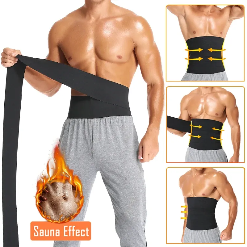 Abnehmen Body Shaper Taille Trainer Wrap Männer Bauch-steuer Korsett Neopren Fett Brennen Gewicht Verlust Sauna Schweiß Gürtel
