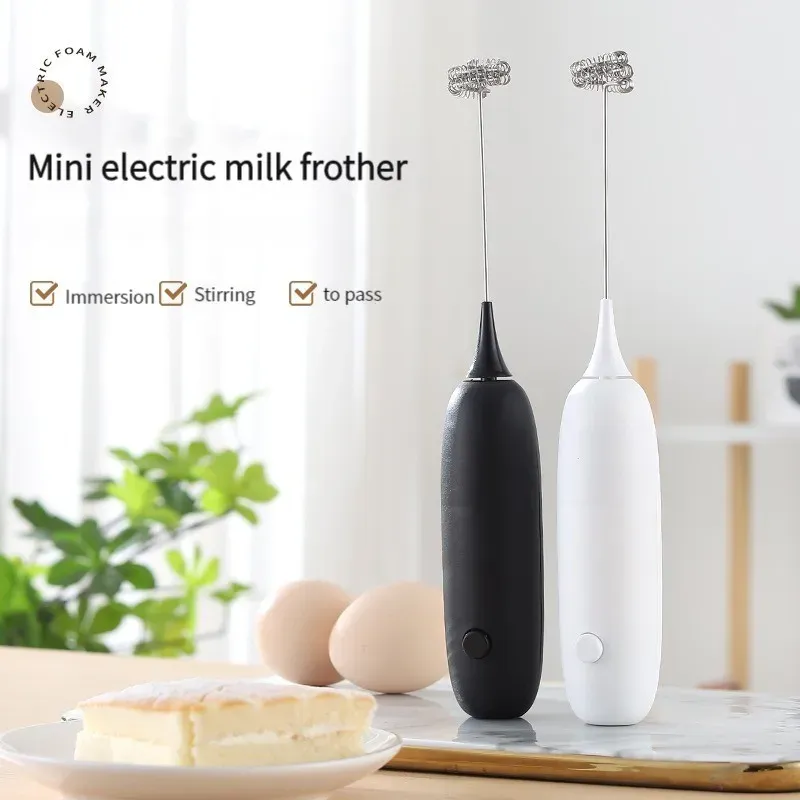 Leistungs starke Mini-Elektro-Eier-Shaker Haushalts-Kaffee-Milch schäumer Mini-Edelstahl-Kaffee-Milch-Tee-Mixer-Koch zubehör