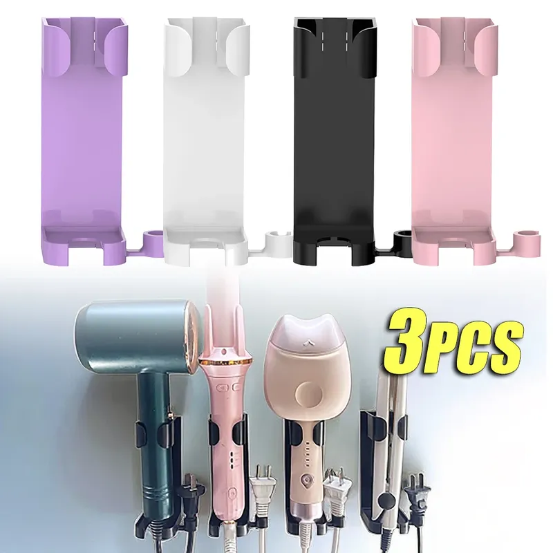 Curling Haarglätter Halter Curling Tablett Haken Wand Montiert Haartrockner Organizer Haken für Badezimmer Haushaltswaren