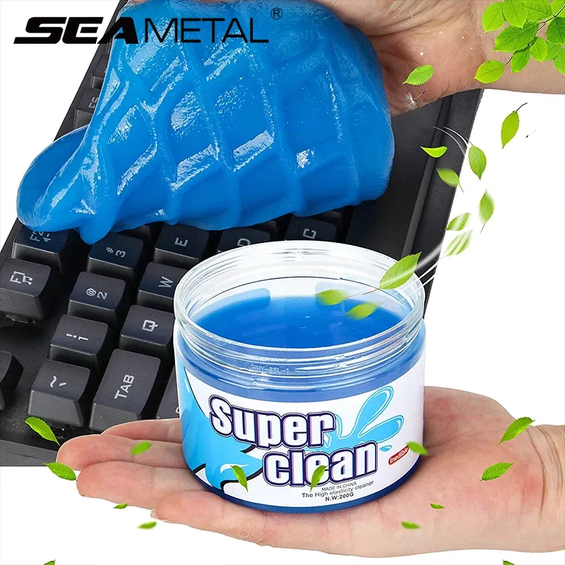 SEAMETAL Auto-Reinigungsgel, multifunktionaler Entlüftungsauslass, Armaturenbrett, Laptop, magisches Reinigungswerkzeug, Waschschlamm, Staubentferner, Schmutz, sauber