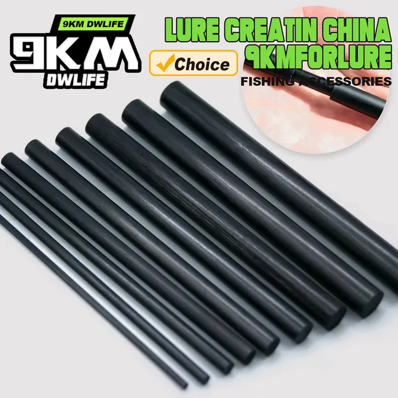 3Pcs Angelrute Reparatur Kit Carbon Faser Sticks Pole Gebäude Kit Verpackung Gewinde Salzwasser Süßwasser Spinning Casting Stange Ste