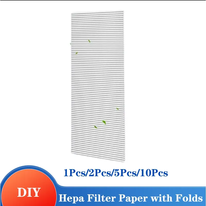 DIY Hepa-Filterpapier mit Falten, 16 mm Höhe, Bildschirm, hausgemachter Auto-Luftreiniger, Klimaanlage, Staubnetz, Baumwolle, Pm2,5, Luftreinigung