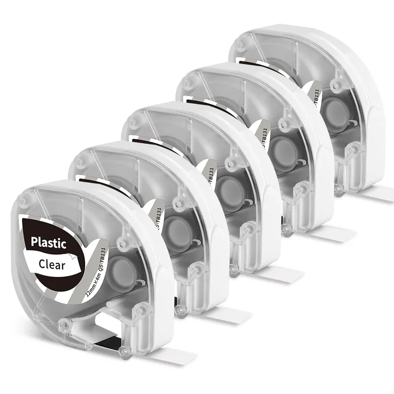 Aken 5 stücke phomemo p12 label bänder kompatibel für dymo letratag Q5-TB231 band ersatz für p12 & p12 pro LT-100H etiketten hersteller