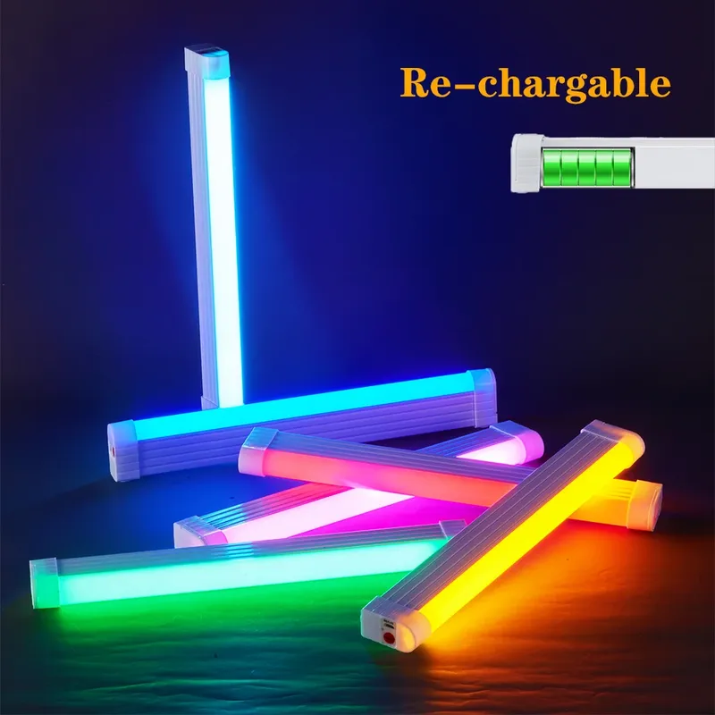 LED Video Licht Zauberstab Handheld Hängen Füllen Licht Fotografie Lampe Wiederaufladbare Nachttisch Lampe Licht Stick für Vlog Live-Streaming