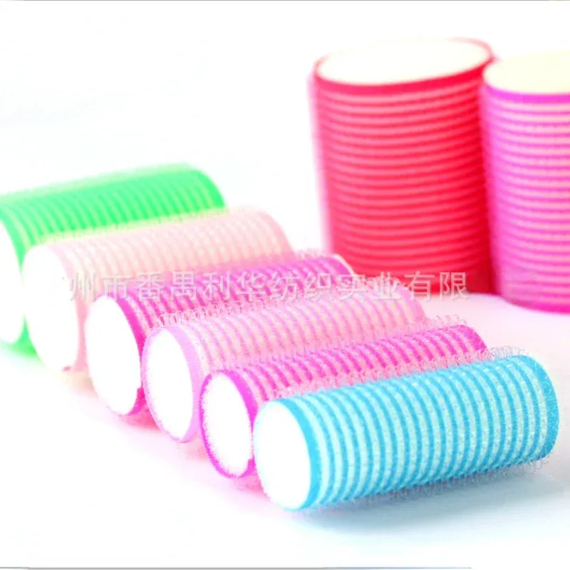 1/6 Pc Schwamm Haar Roller Set Selbst Grip Keine Wärme Selbst-klebe Curling Friseur Heatless Haar Curler klassische Styling Zubehör