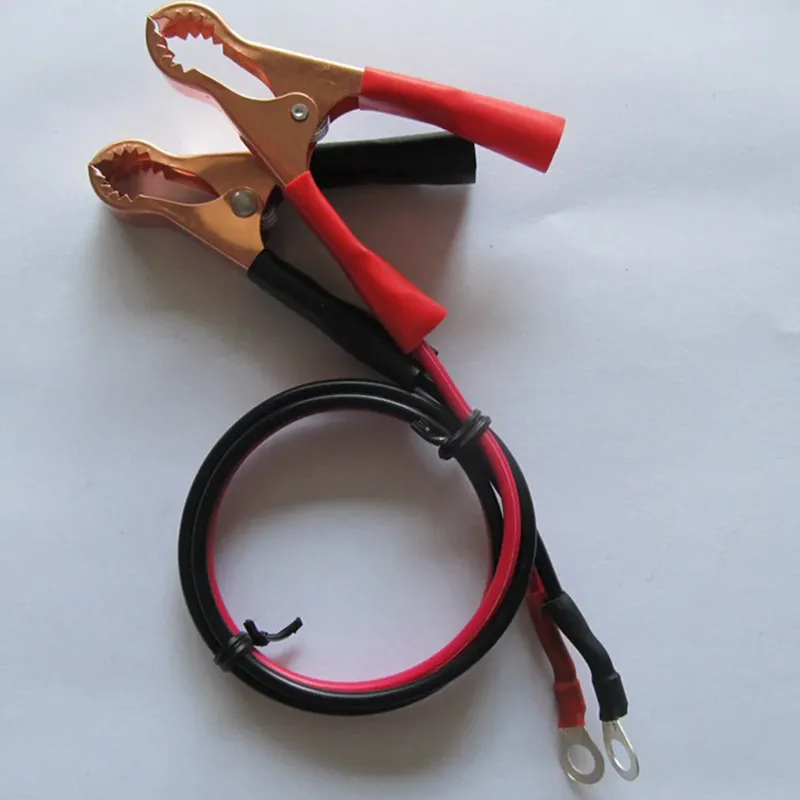 2 Stück Auto 50amp Batterie Wechsel richter Draht Strom übertragungs kabel Krokodil klemmen Geräte Kunststoff und Kupfer Kabel Batterie Clip Draht