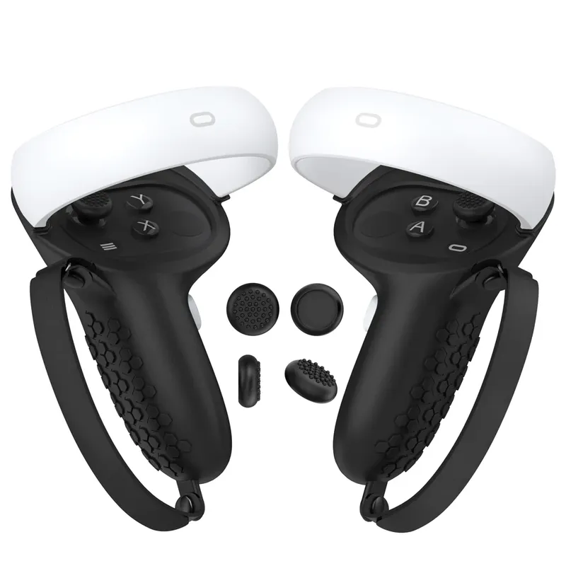 HUNDAI Neue VR Zubehör Schutzhülle Für Oculus Quest 2 VR Touch Controller Silikon Abdeckung Haut Griff Grip Mit Knuckle