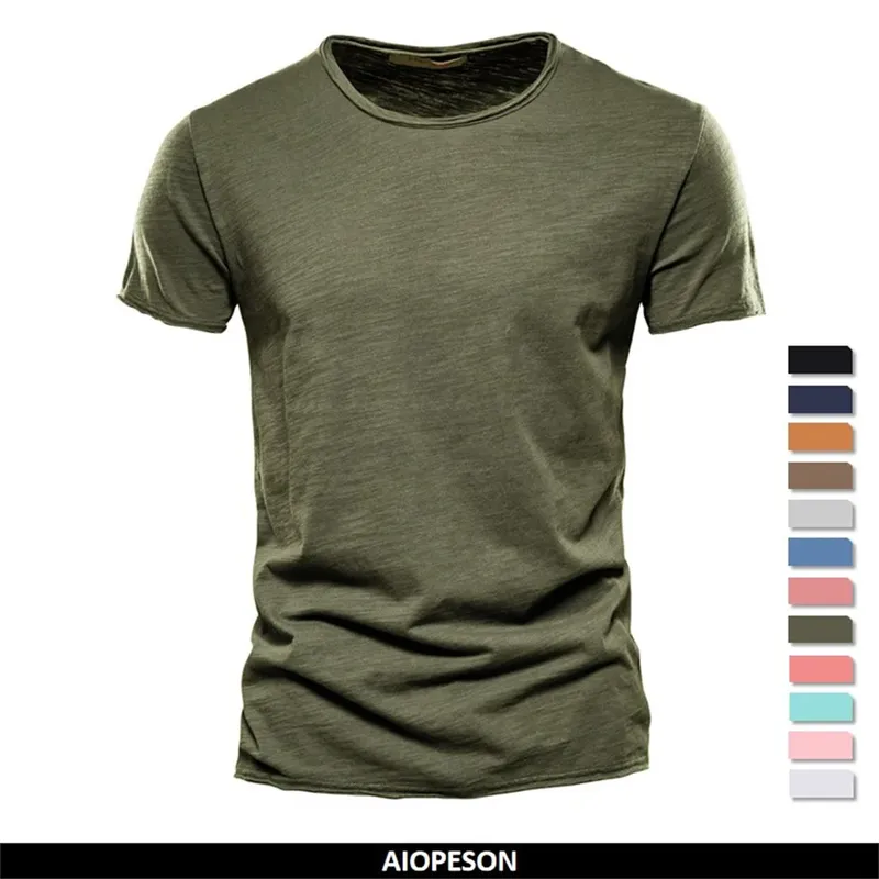 100% Baumwolle Männer T-shirt Casual Weiche Fitness Sommer Dünne T-shirts männer Hause Kleidung Oansatz Kurzarm Soild T Shirt für Männer