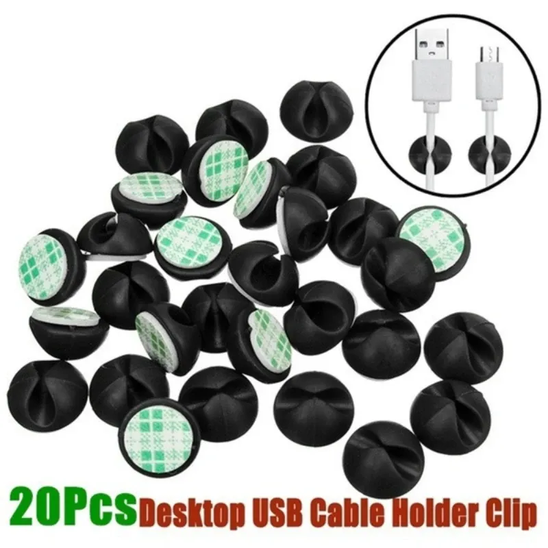 10/20Pcs Kabel Clips Wickler Silikon Kabel Organizer Desktop Draht Lagerung Ladegerät Kabel Halter für Auto USB Lade tablet Draht