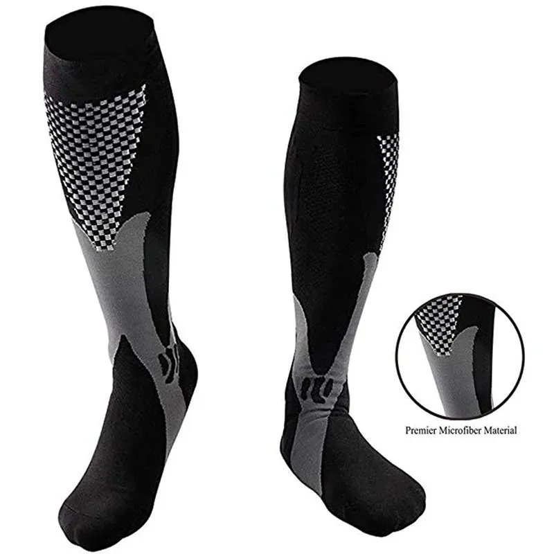 Kompressionssocken, medizinische Krampfadern, Nylon, medizinische Pflegestrümpfe, geeignet für den Sport, schwarze Kompressionssocken für Anti-Ermüdung