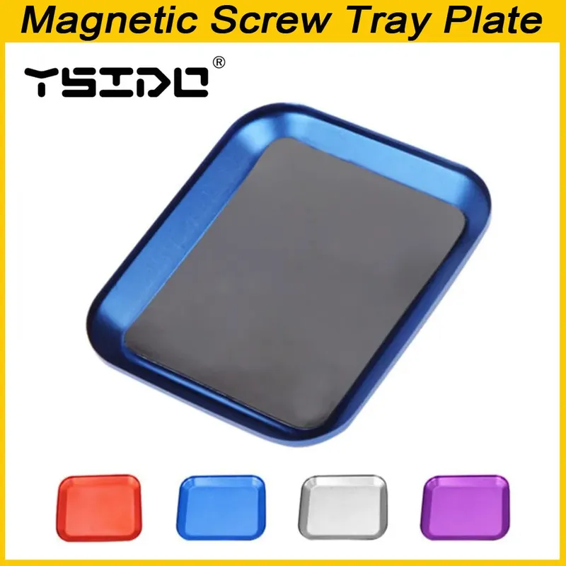 RC Reparatur Werkzeug Aluminium Legierung Magnetische Schraube Tablett Platte Für Flugzeug Auto Boot Crawler Axial SCX10 D90 D110 Modell Reparatur Werkzeug