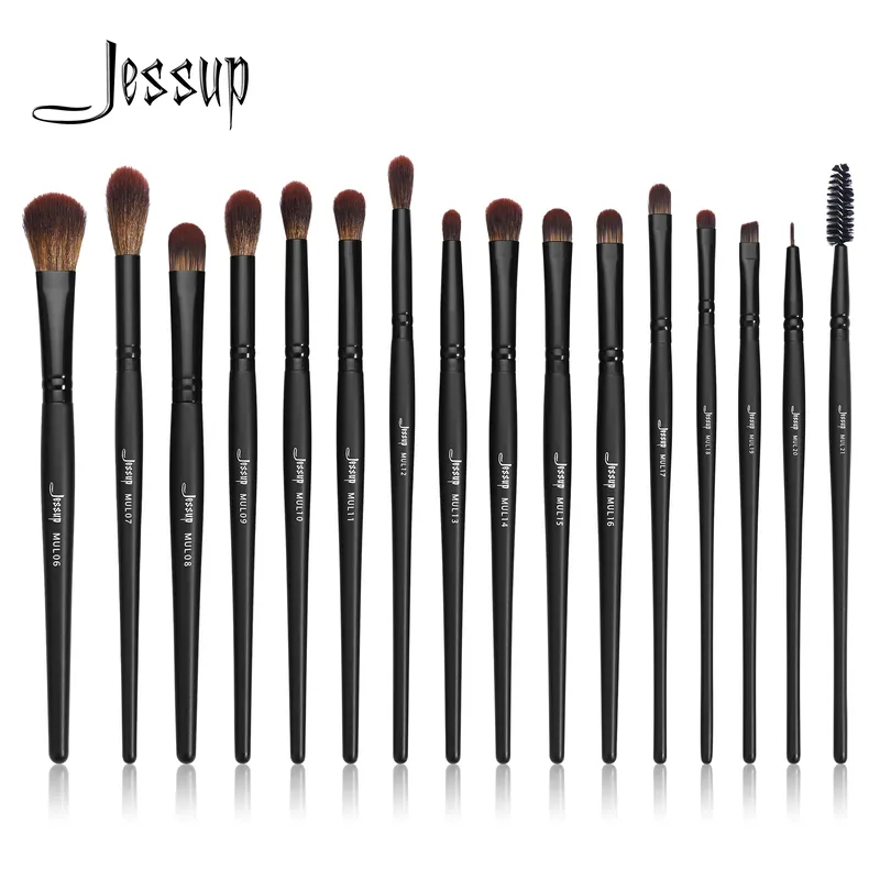 Jessup Augenpinsel-Set, 16-teiliges Make-up-Pinsel, synthetischer Präzisions-Augenbrauenpinsel, Lidschatten, Blending, Concealer, Eyeliner, T272