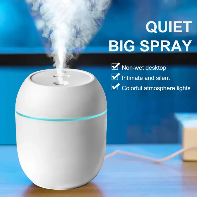 USB Mini Luftbefeuchter Aroma Ätherisches Öl Diffusor Für Home Auto Ultraschall Mute Nebel Maker Diffusor mit LED Farbe Lampe