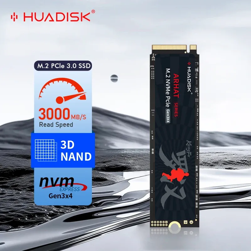Huadisk SSD NVMe M2 1 TB 512 GB internes SSD-Laufwerk PCIE3.0 3000 MB Geschwindigkeit für GIGABYTE/MSI/X99 X79 für DIY-Gaming-Computer-PC