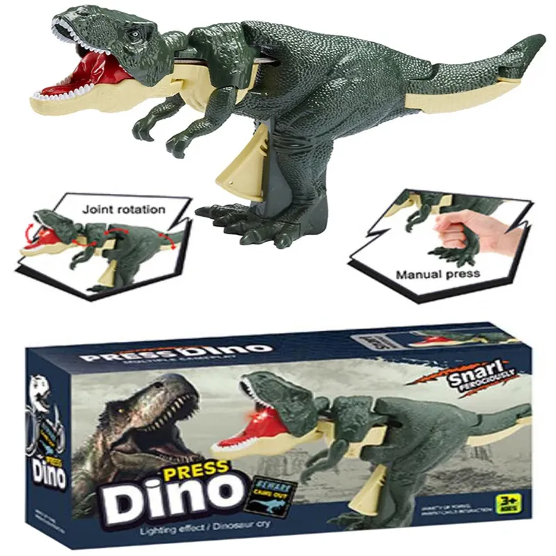 Dinosaurier ZaZaZa Spielzeug Kinder Kreative Batteriefreie Teleskop Frühling Schaukel Dinosaurier Zappeln Spielzeug Weihnachtsgeschenke für Kinder