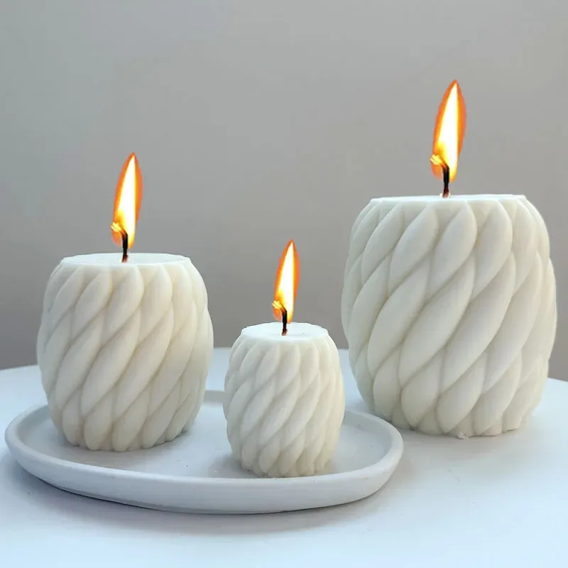 3D rotierende Regentropfen Silikon Kerzenform DIY Kunst abstrakte Handwerk Duftkerzen Seifenformen Herstellung Gips Harz Gussformen