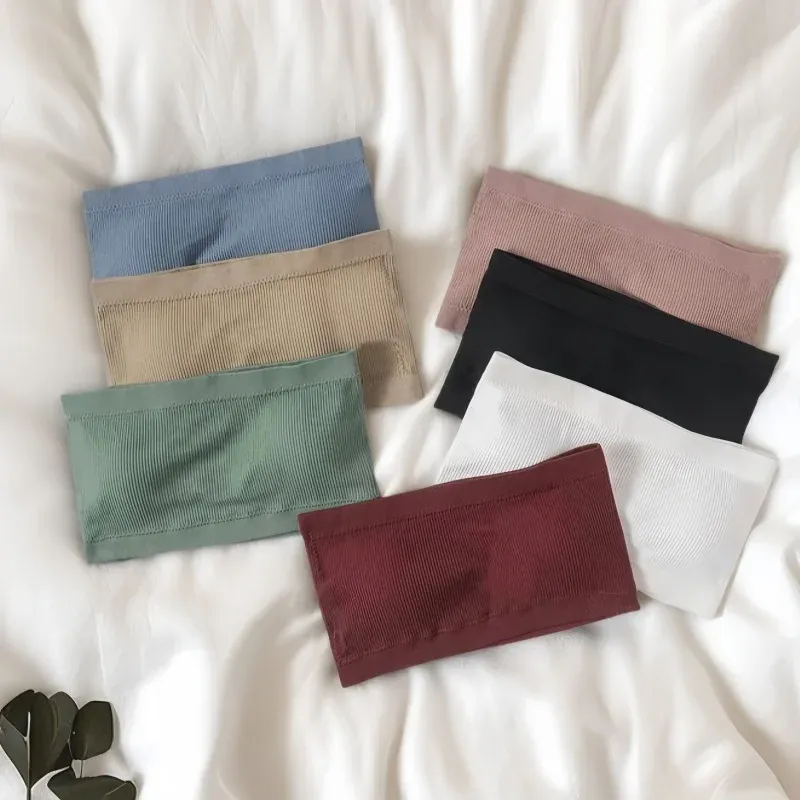 Liebsten Rohr Top M-XL Nahtlose Bhs Nicht-Draht Bandeau Bh Frauen Crop Tops Sexy Unterwäsche Abnehmbare Pads Weibliche Intime