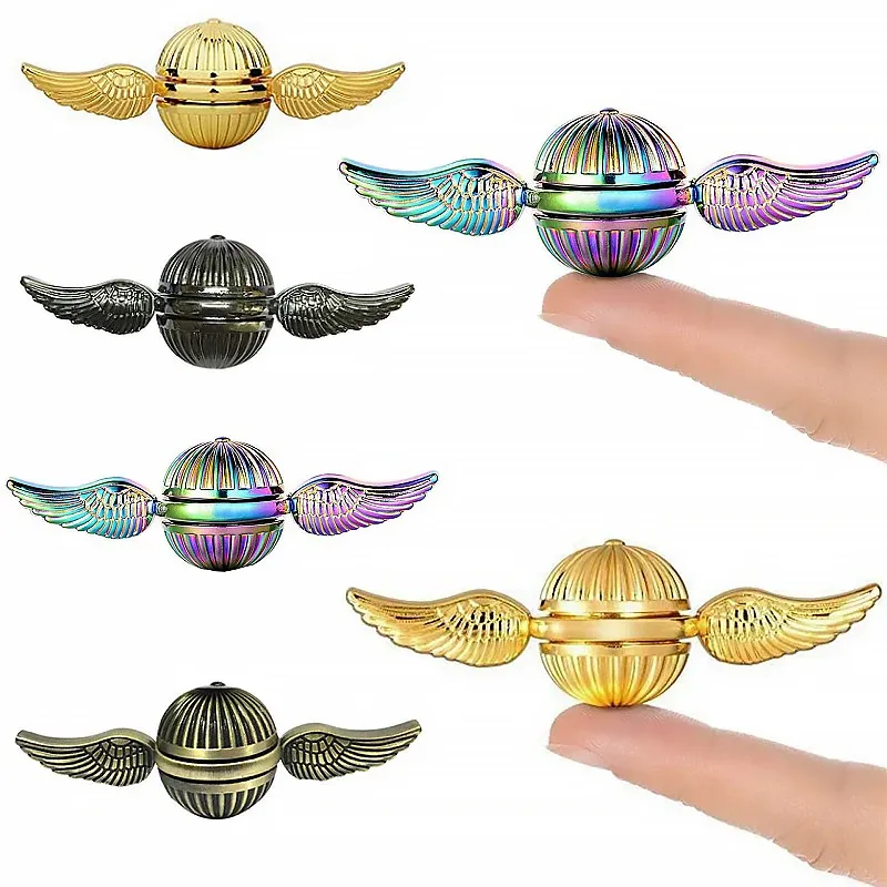 EDC Fidget Spinner Spielzeug Fingertip Spinning Gyroskop Anti-Stress Spielzeug Kinder Erwachsene Rotierenden Metall Ball Desktop Stress Relief Spielzeug