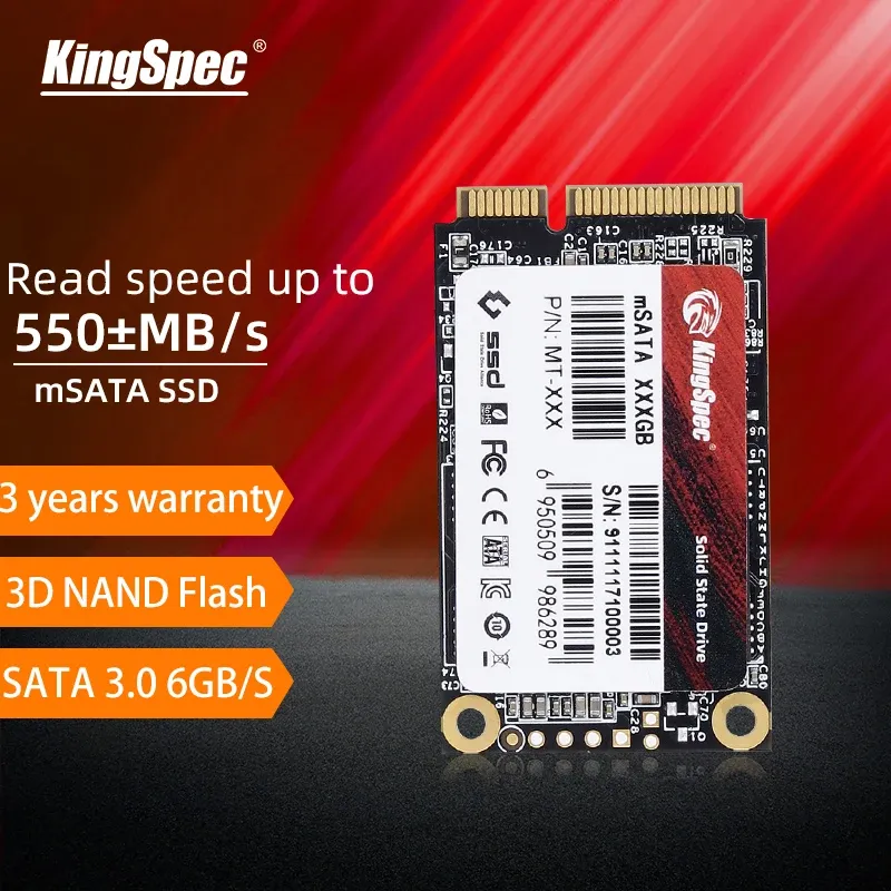 KingSpec SSD mSATA 128 GB 256 GB 500 GB 512 GB 64 GB Solid State Drive SATAIII 6 GB/s 1 TB 2 TB SSD Mini SATA3 Festplatte für Dell Lenovo