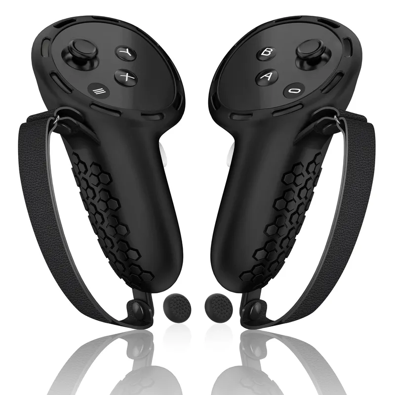HUADAI Neue VR Zubehör Schutzhülle Für Oculus Quest 3/Quest 3S Touch Controller Silikon Abdeckung Griff Grip mit Knuckle